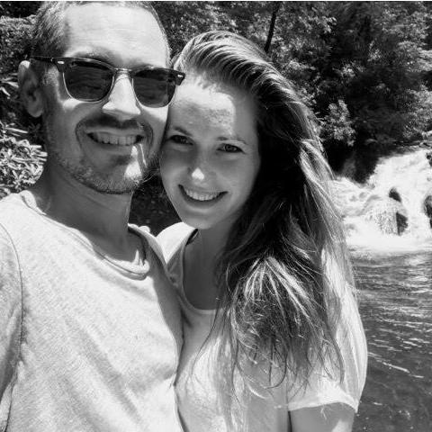 Our first picture together, at Lake Jocassee on a Monday