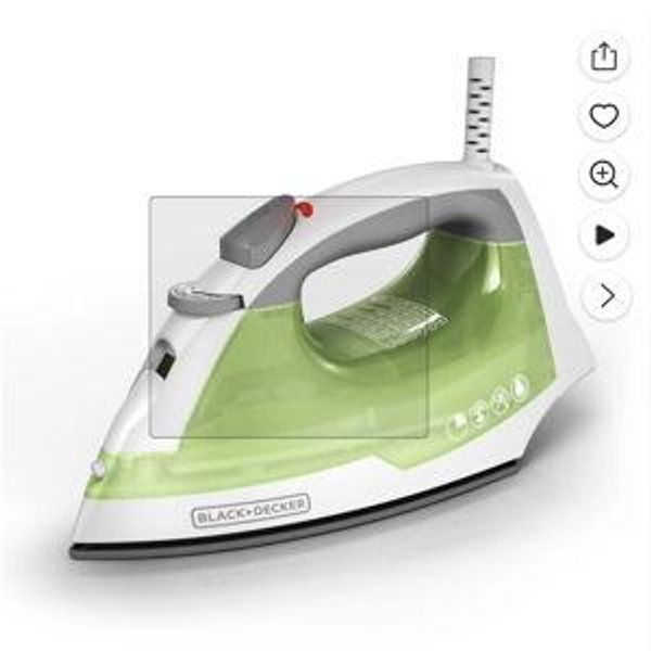 BLACK+DECKER Easy Steam Iron for Clothing
