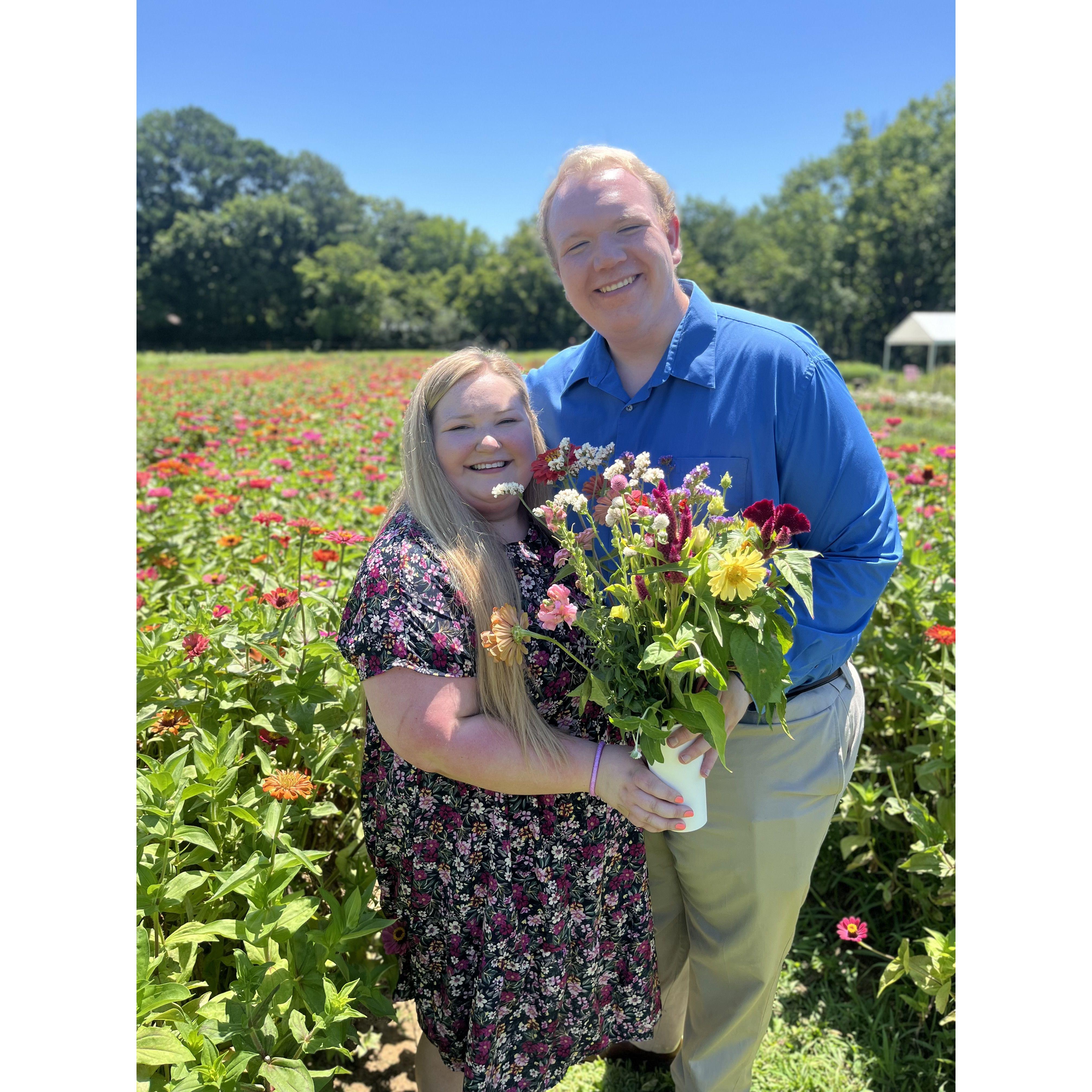 U pick flower field for Megan’s birthday