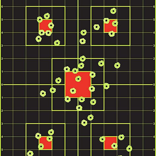 12"x18" Sight in Splatterburst Target - Instantly See Your Shots Burst Bright Florescent Yellow Upon Impact!