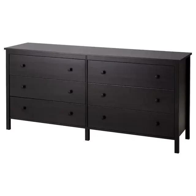 KOPPANG 6-drawer dresser, black-brown67 3/4x32 5/8 "