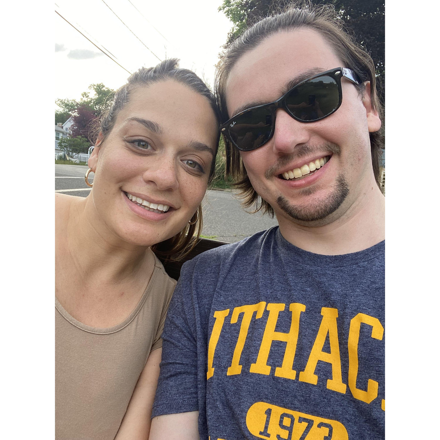 Our first picture together in Highland Park, NJ