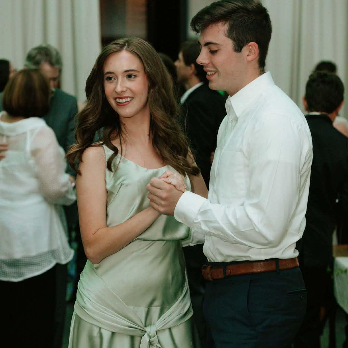 At the wedding of Sarah’s friends, Virginia-Lee and Frank