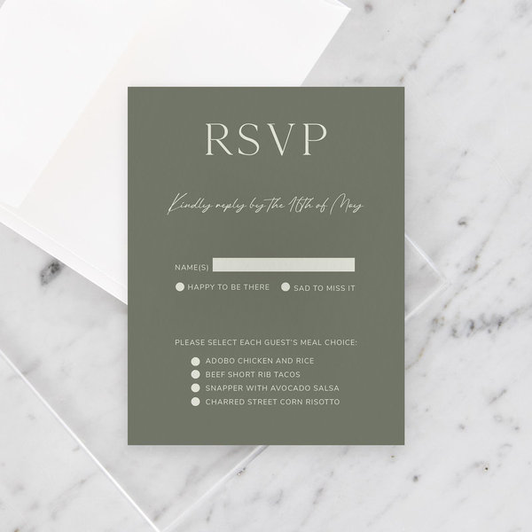 Zola Wedding Invitations - Brockway Type