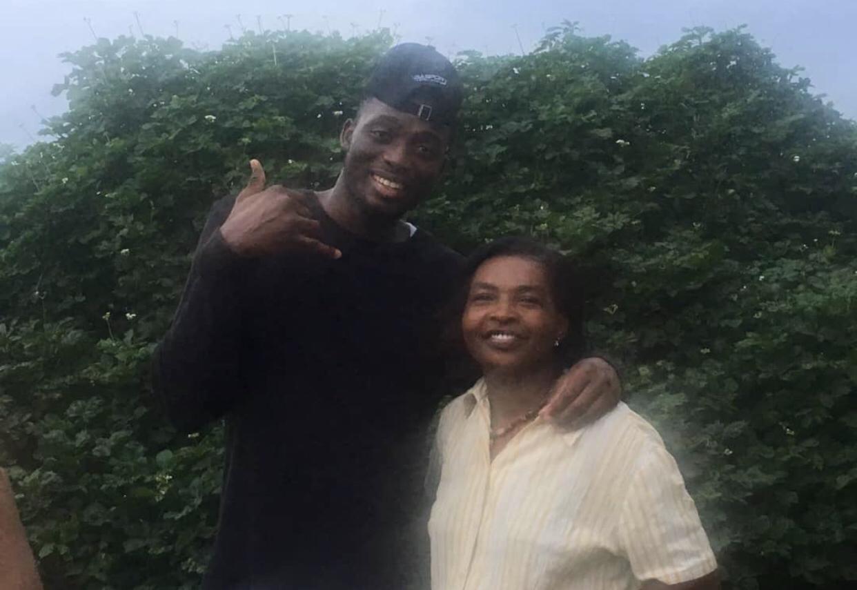 In 2017 Will with his mother in Ghana, Yvonne:)