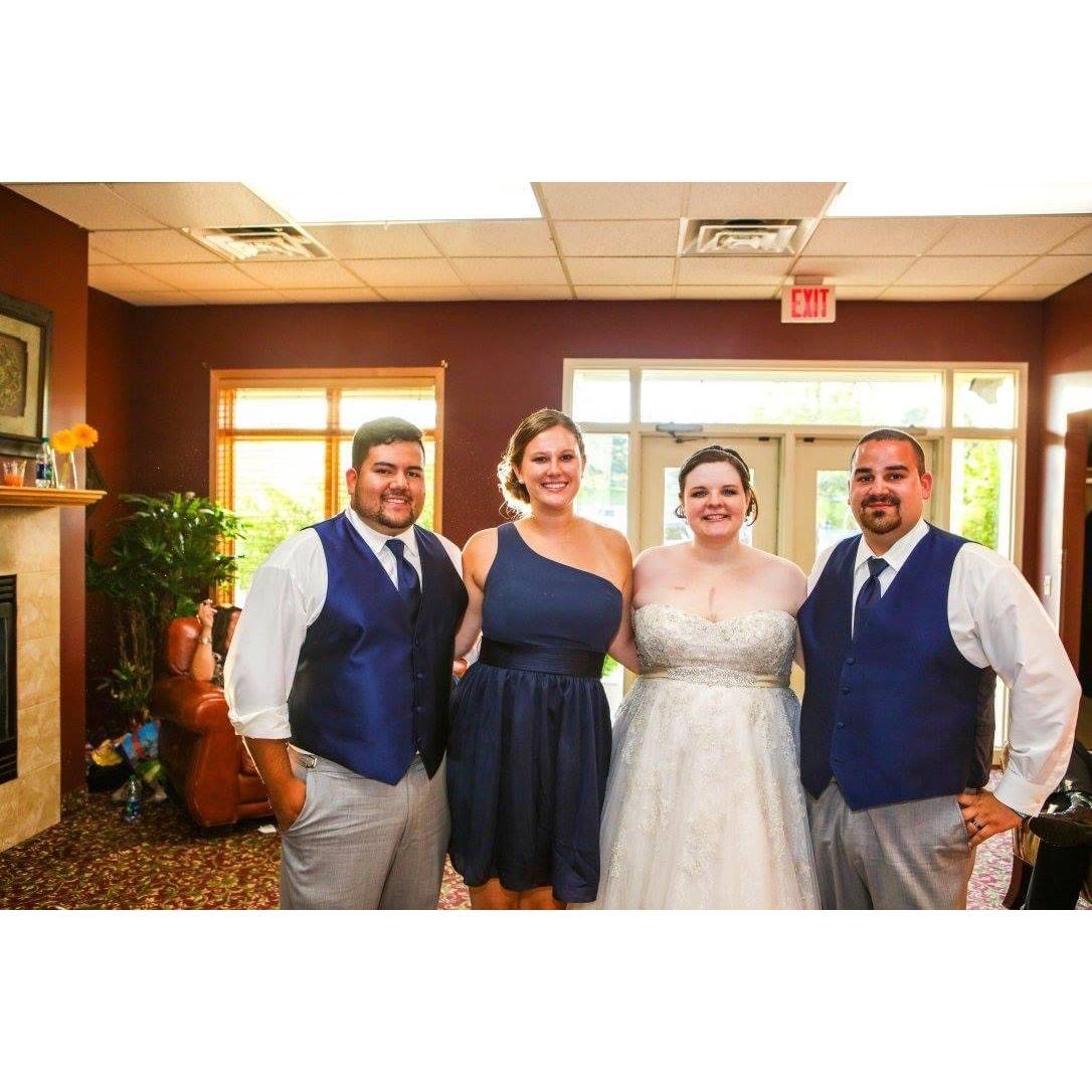 Nate and Alyssa's wedding in August 2016. Bryan was their best man and now Nate will be one of ours!