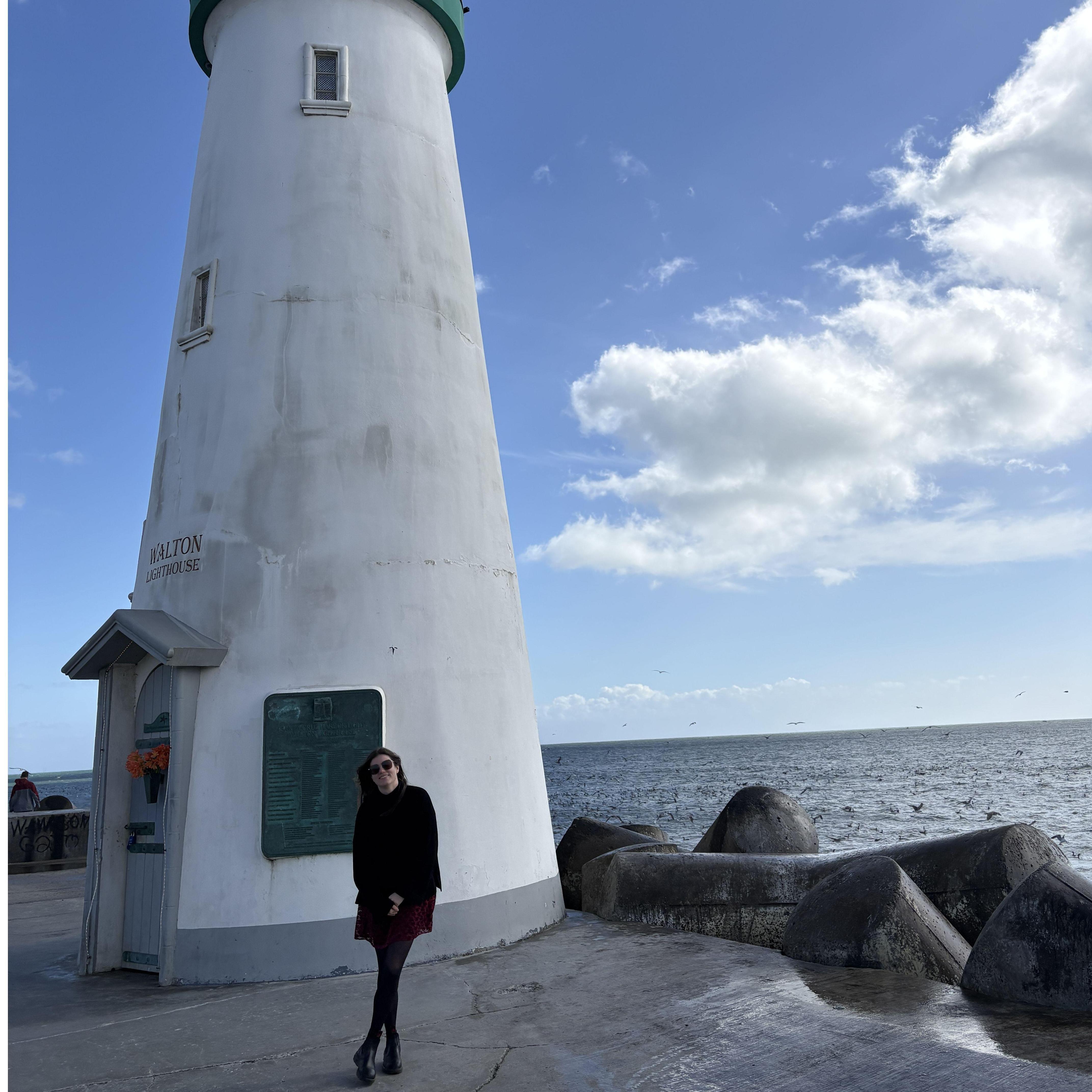 Walton Lighthouse where he proposed