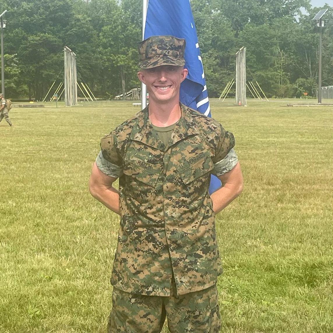Garrett graduated Officer Candidate School