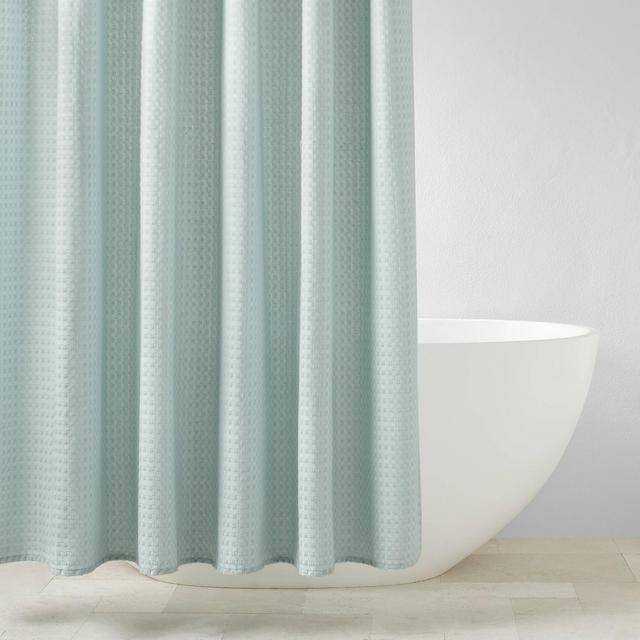 Waffle Shower Curtain Teal - Casaluna™