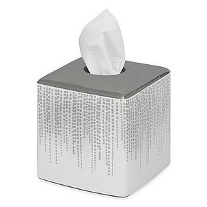 Twilight Tissue Box Cover in White