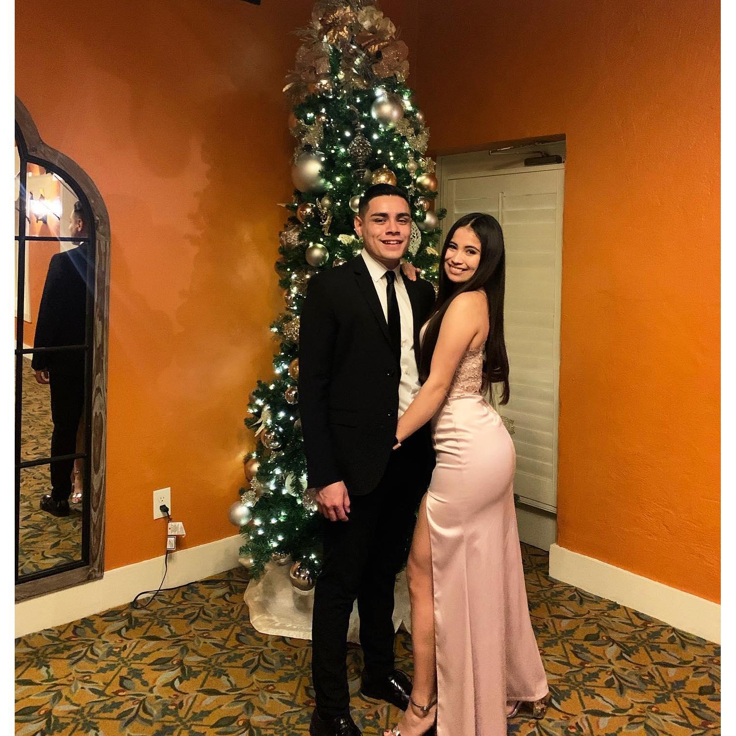 Our first work gala. Just a couple of babies in corporate America.
