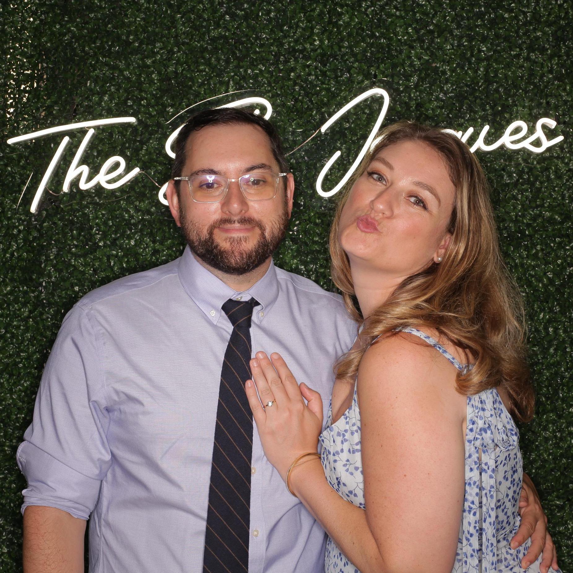 Loving the photo booth at Sarah and Andrew's wedding in Fairfield, CT on September 18, 2021.