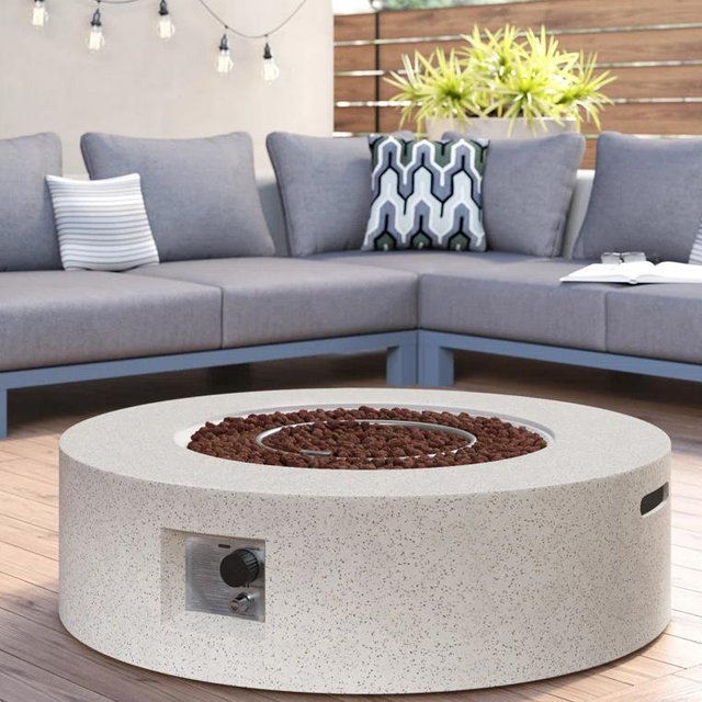 Borgia Concrete Propane Fire Pit Table