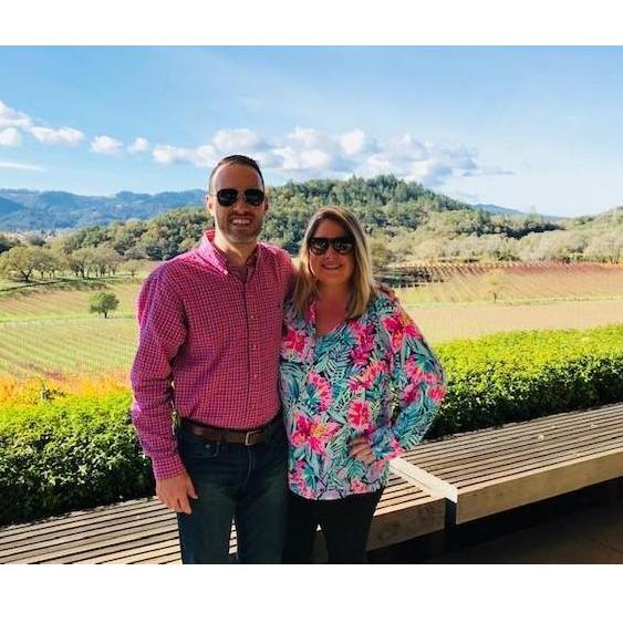 Joseph Phelps in Napa.  We loved this outside terrace, it felt like you were in a different world!
