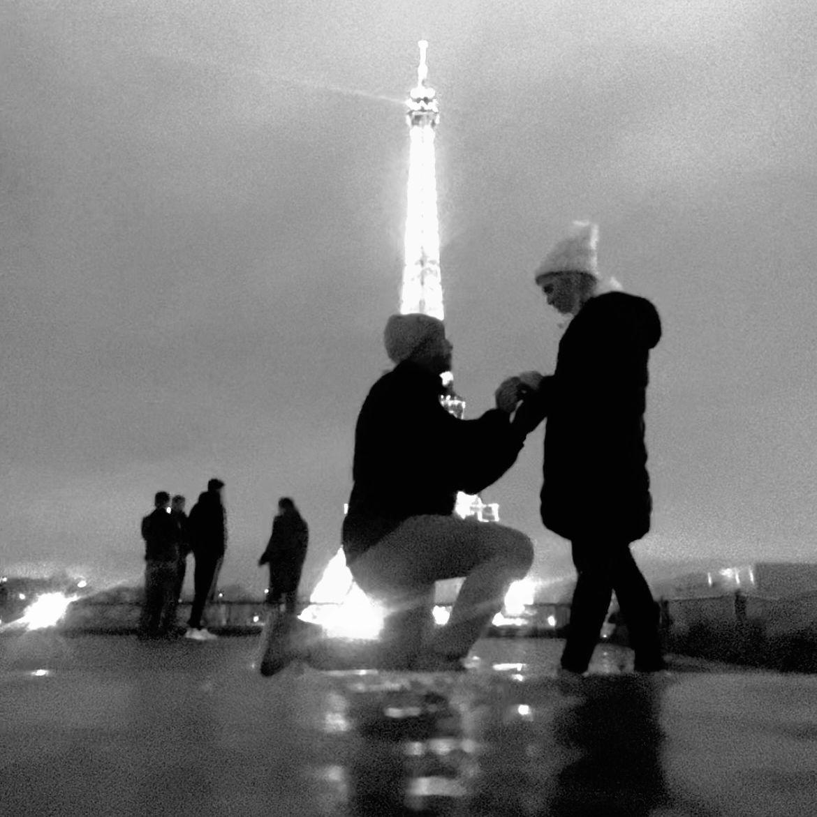 Our Engagement Night in Paris