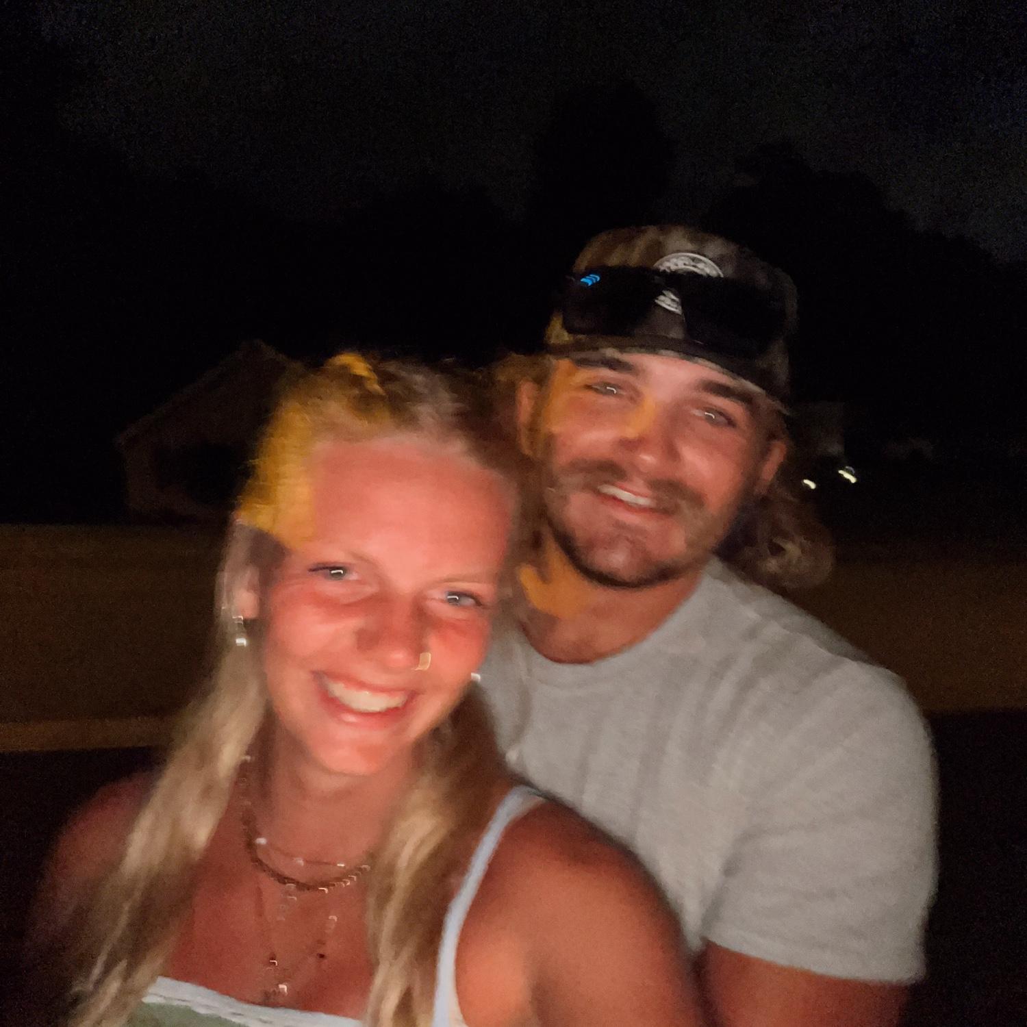 After that very same date night. Still cheesing! -S