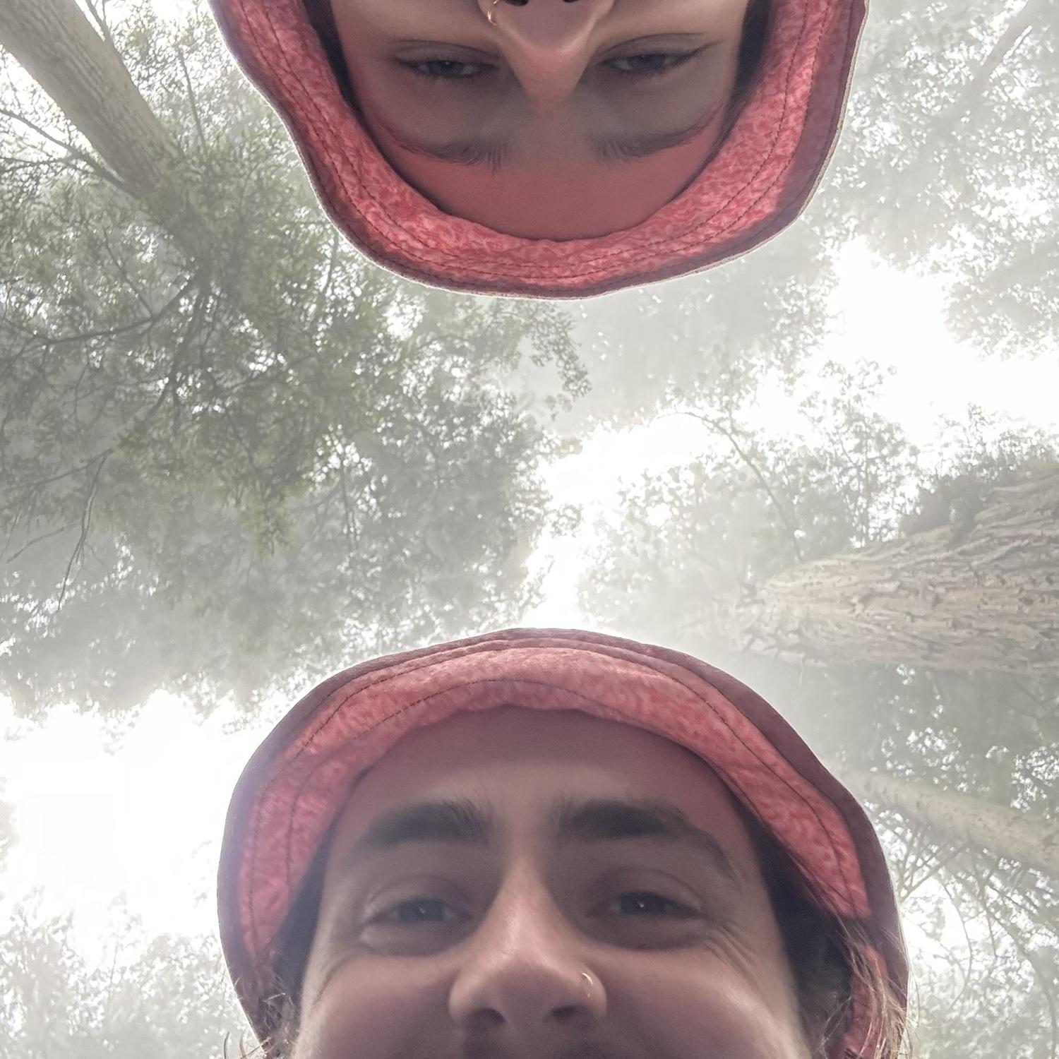 Matching bucket hats courtesy of Alison’s sewing abilities.