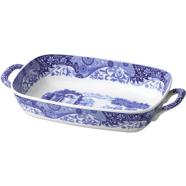 Spode Blue Italian Handled Serving Dish