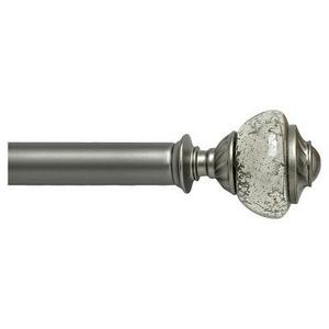 Bali 1" Mercury Glass Decorative Curtain Rod