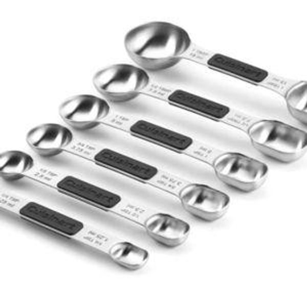 Cuisinart 6pc Stainless Steel Magnetic Measuring Spoon Set: Dishwasher-Safe, Nesting Design, Lifetime Warranty This item is not available