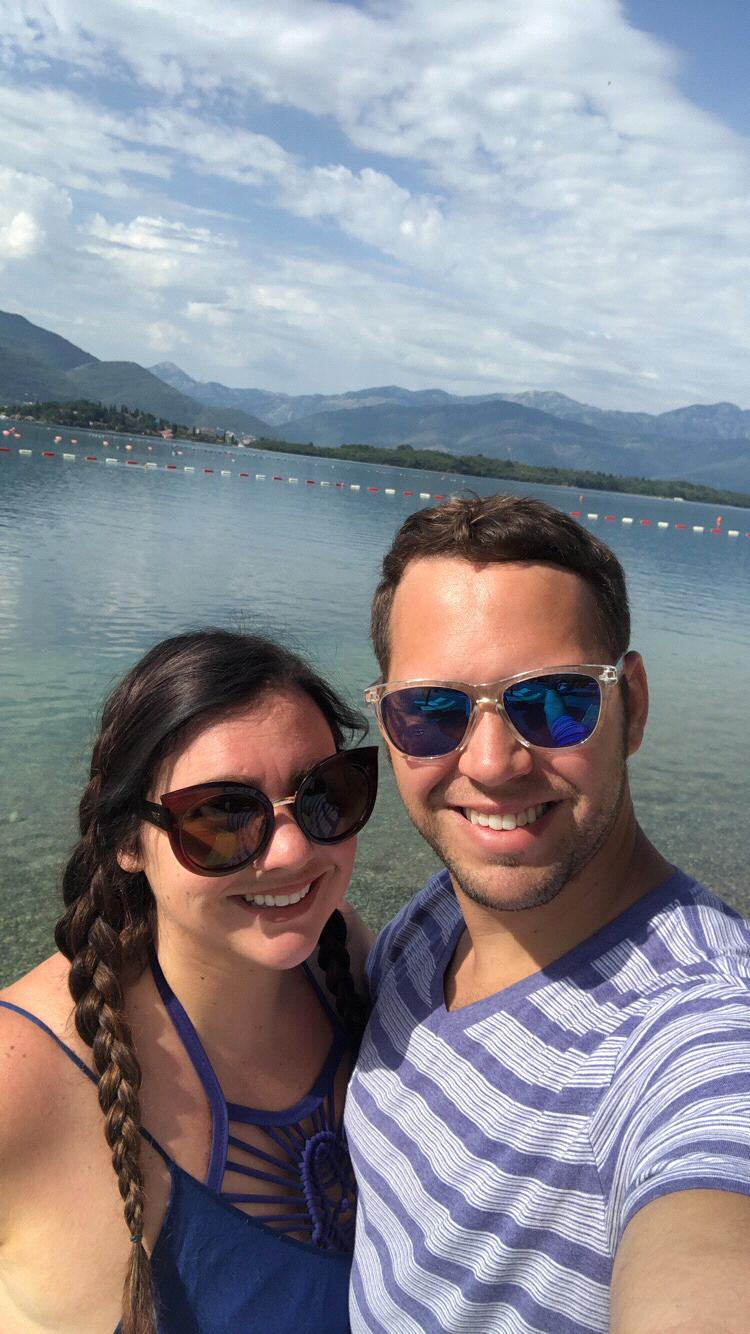 Cruising around on a catamaran in Montenegro 2018