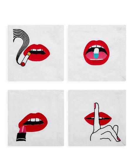 Jonathan AdlerLips Linen Napkin Set