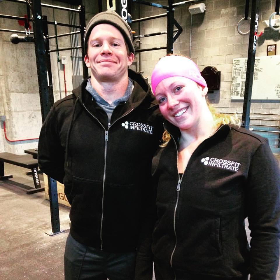 Before we started dating--just workout buddies at CrossFit Infiltrate