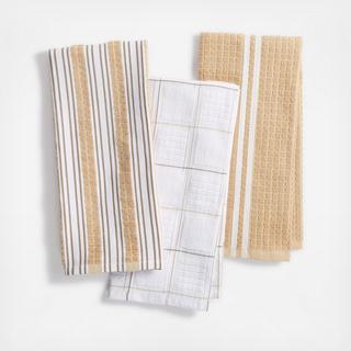 Martha Stewart Collection - Terry 3-Piece Kitchen Towel Set