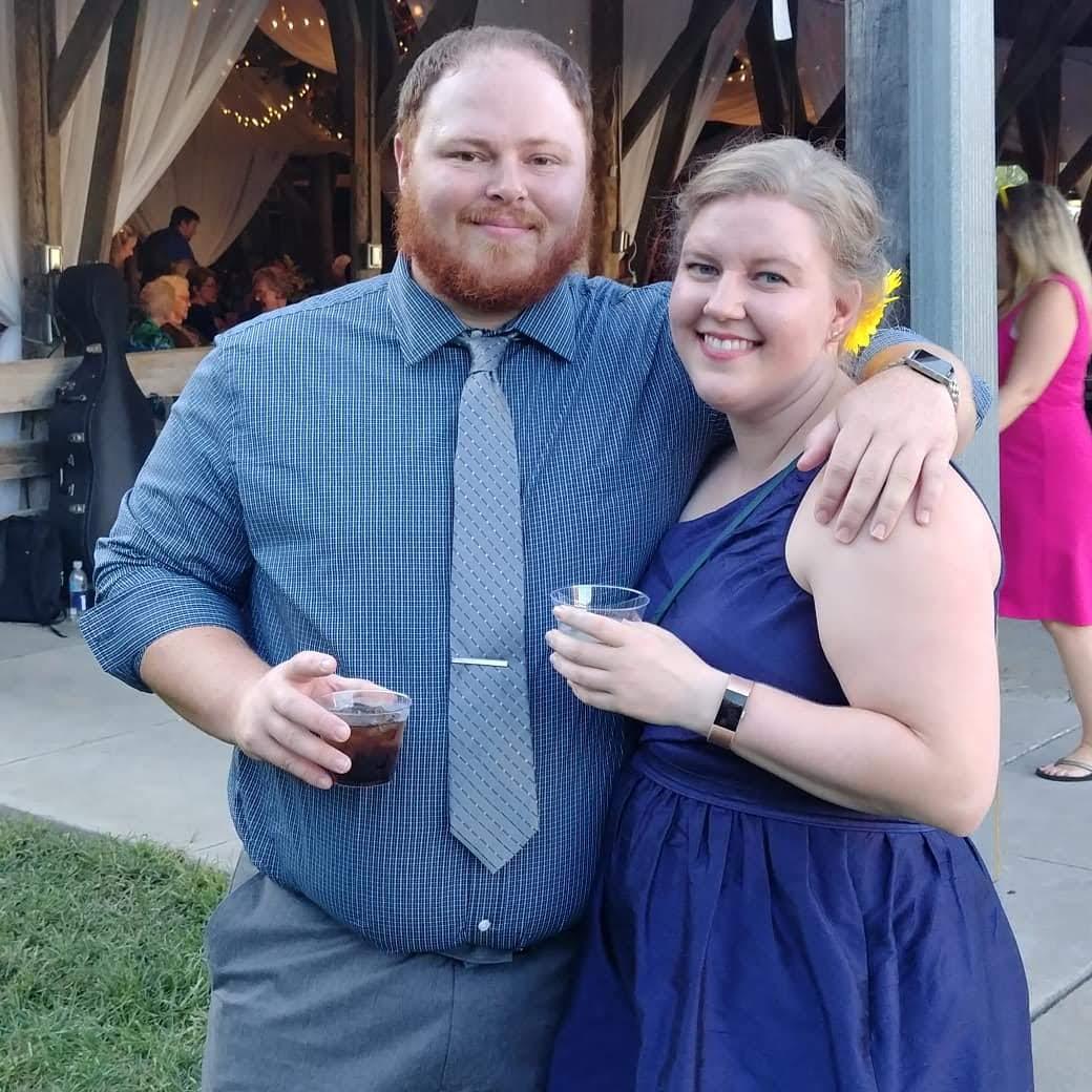 Dinner and drinks at a friend's wedding in Nebraska City, NE