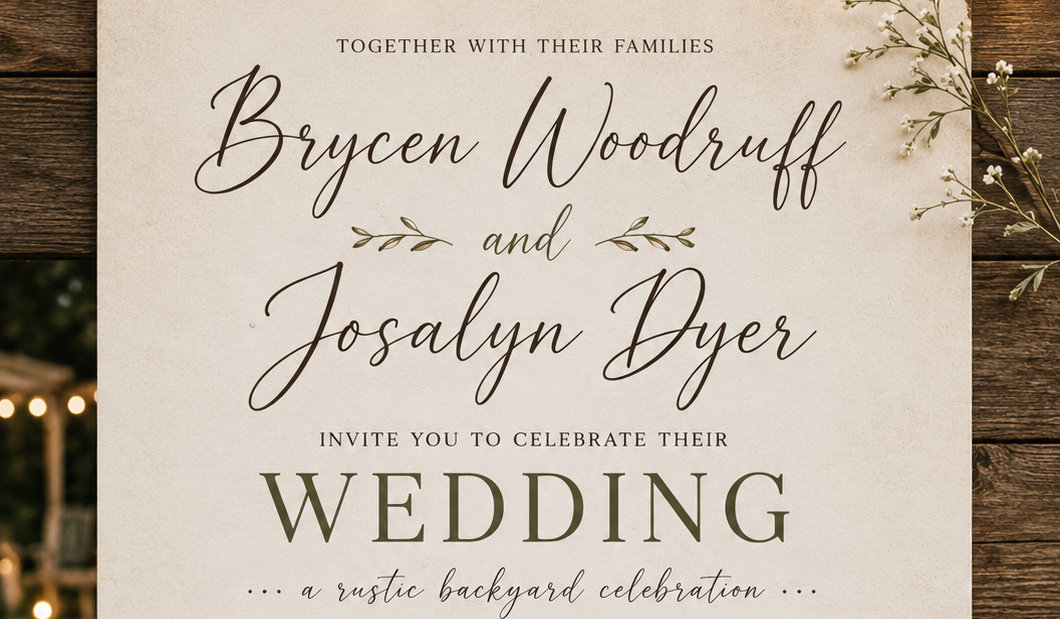 The Wedding Website of Josalyn Dyer and Brycen Woodruff