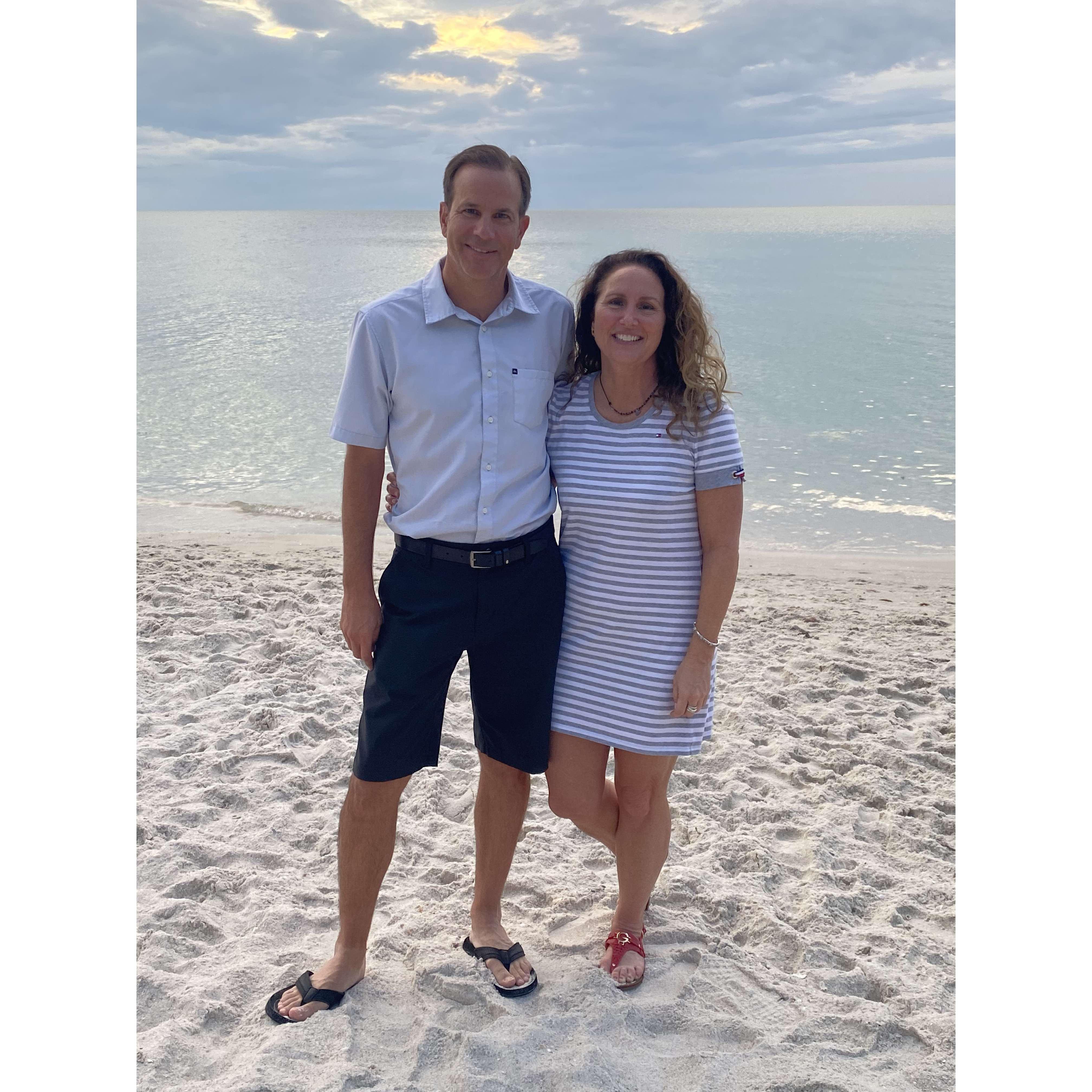 At The Turtle Club in Naples, FL for sunset