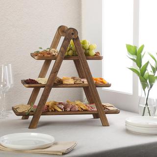 Truss Peak 3-Tier Pyramid Serving Tray