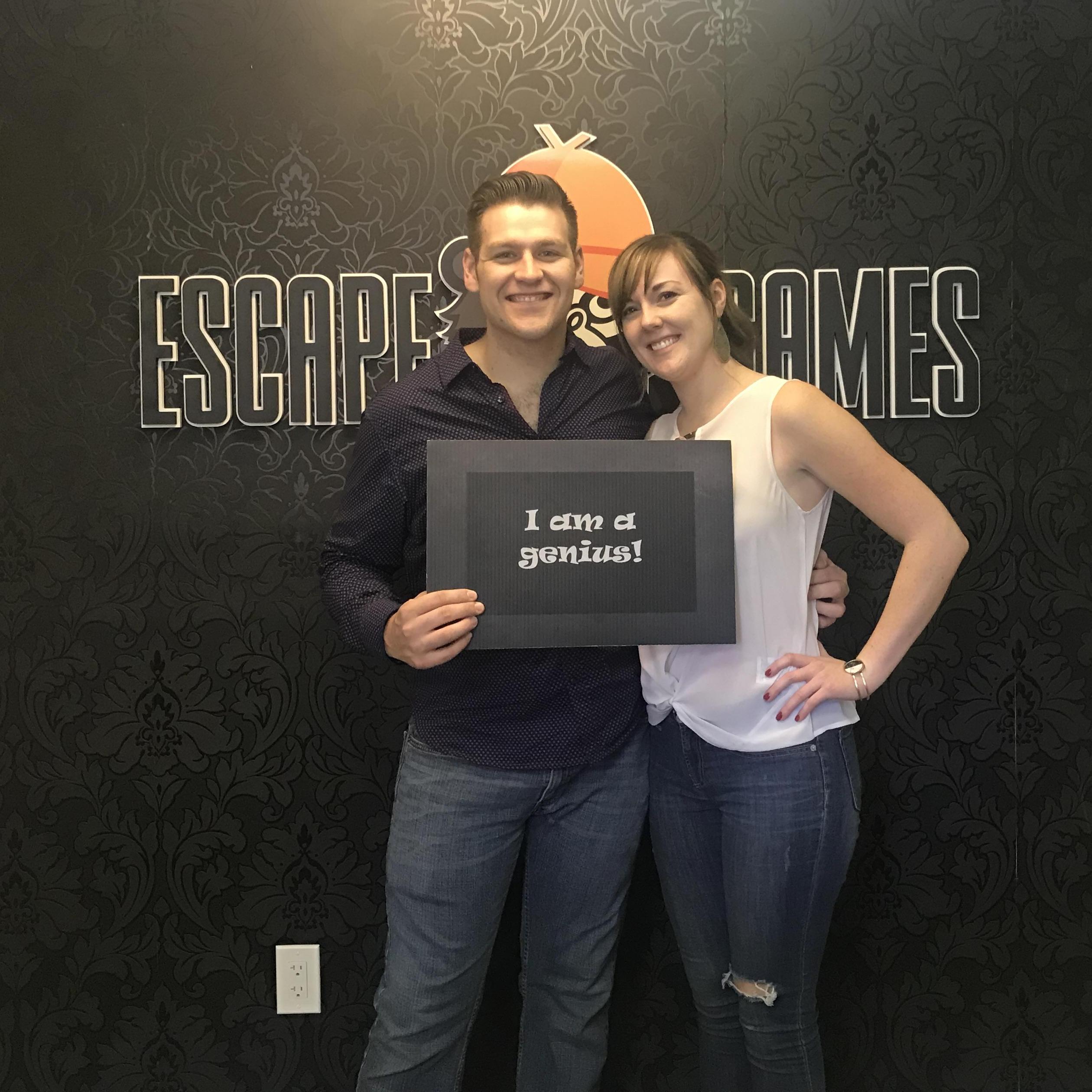 Escape Room in Phoenix--- he actually is a genius its kinda scary.