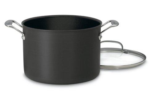 Cuisinart 666-24 Chef's Classic Nonstick Hard-Anodized 8-Quart Stockpot with Lid,Black