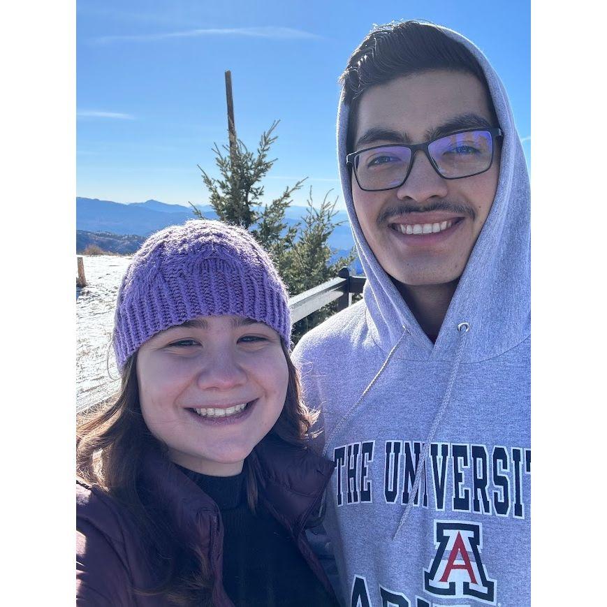 Enjoying the snow on Mt. Lemmon