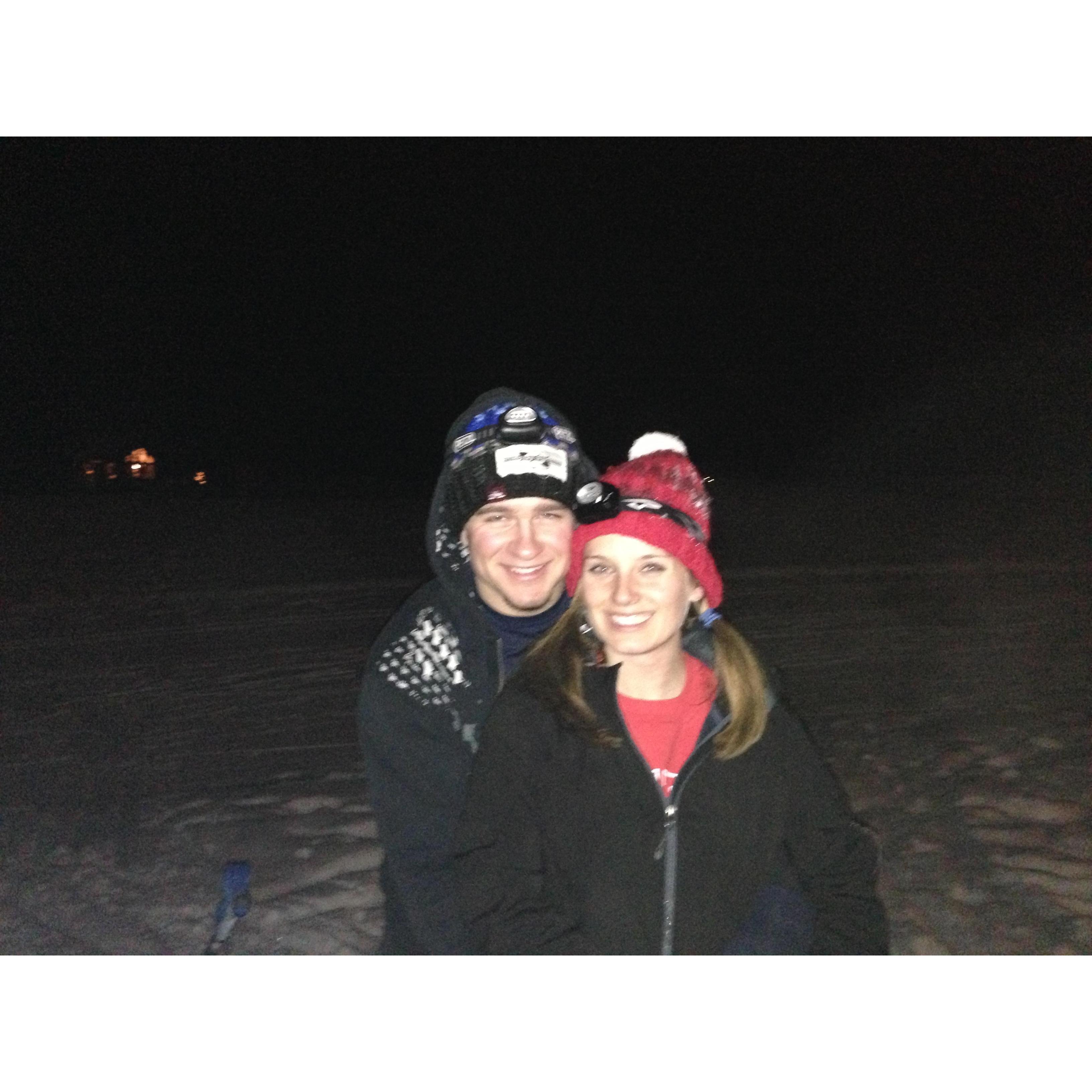 Kylee's first time XC Skiing...