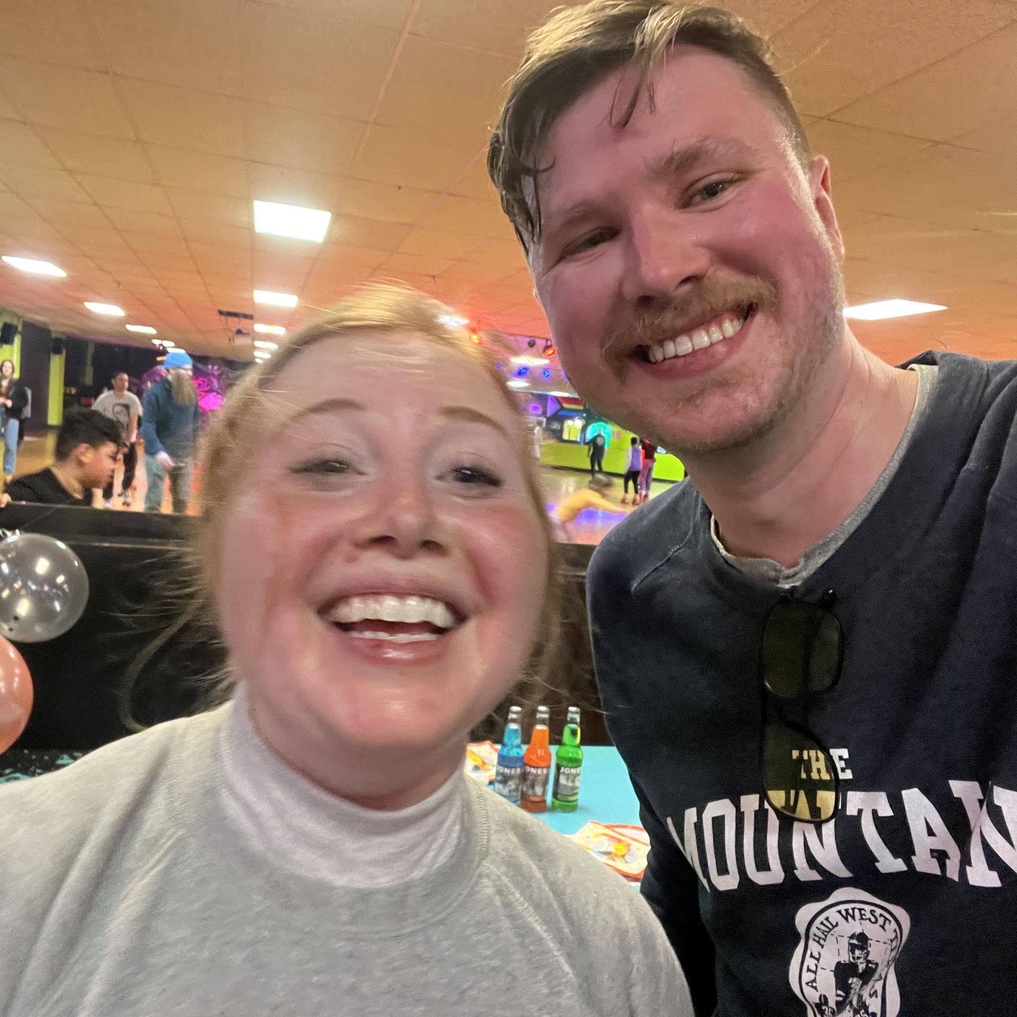 "Why did I wear a turtleneck rollerskating?" -Amanda, circa 2024