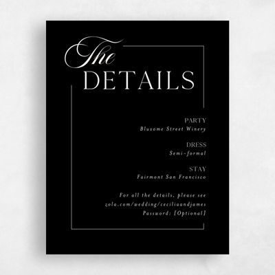 Black Wedding Enclosure - Carulas