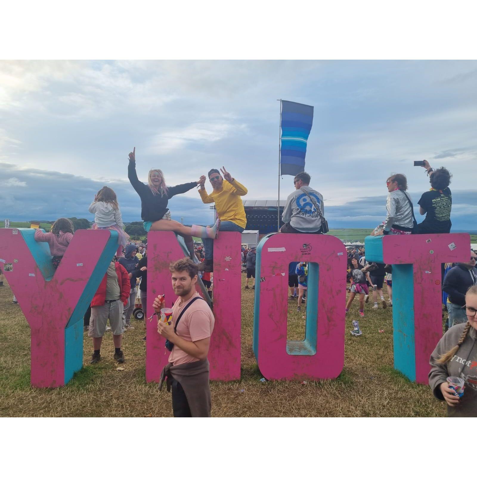 It all started at YNOT Festival.
Sarah was mid-song when a ginger-bearded man appeared to her right, singing directly at her.
They’re still debating whether it was Oasis or Bon Jovi.