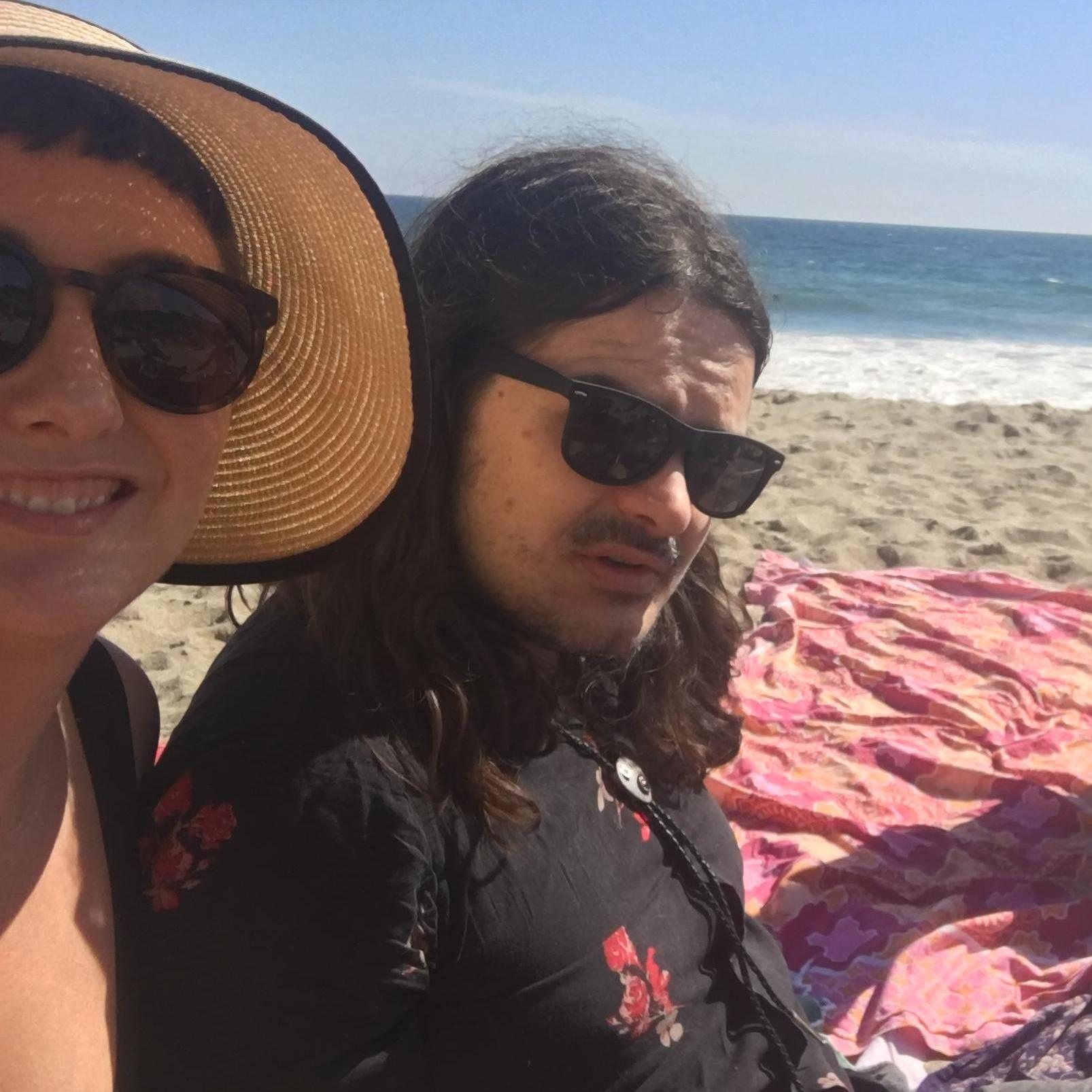 beach day, April 2021