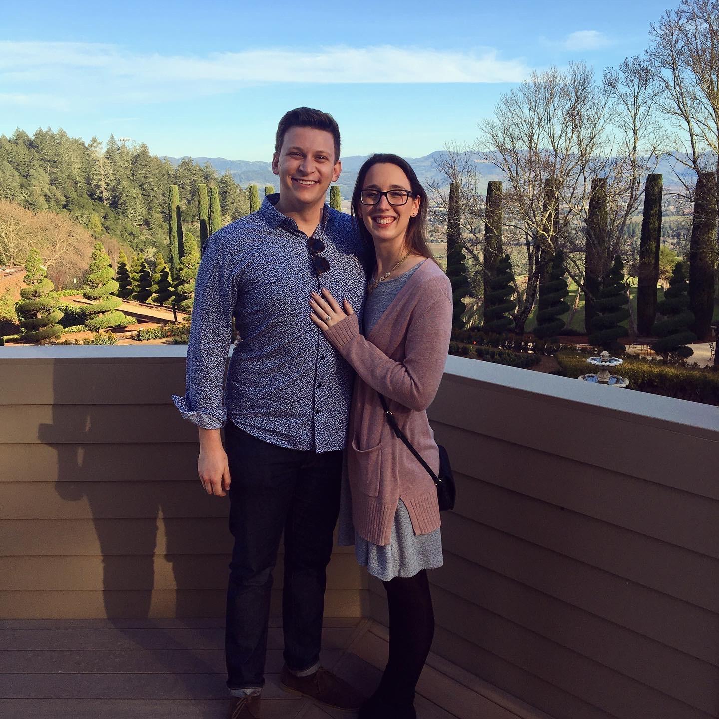 Enjoying an amazing day at Newton Vineyard in Napa Valley