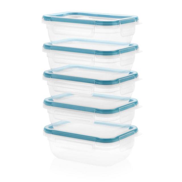 Snapware Total Solutions 3 Cup Plastic Rectangle Meal Prep Container Set - 10pc