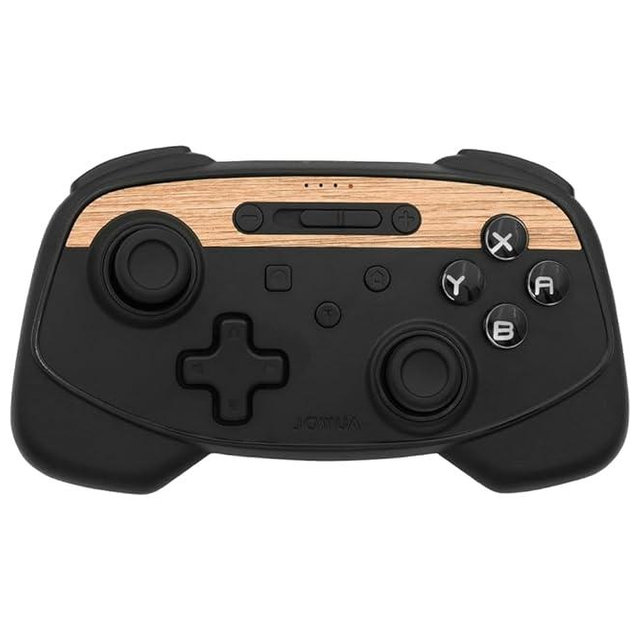 Jowua Multi-Device Wireless Controller Compatible for Tesla 2025 New Model Y Model 3/Y/S/X/cybertruck Compatible for Switch, one controller set, SPECIAL PROGRAMMED and DESIGN FOR TESLA WOOD [nintendo_switch,windows,ios,android]