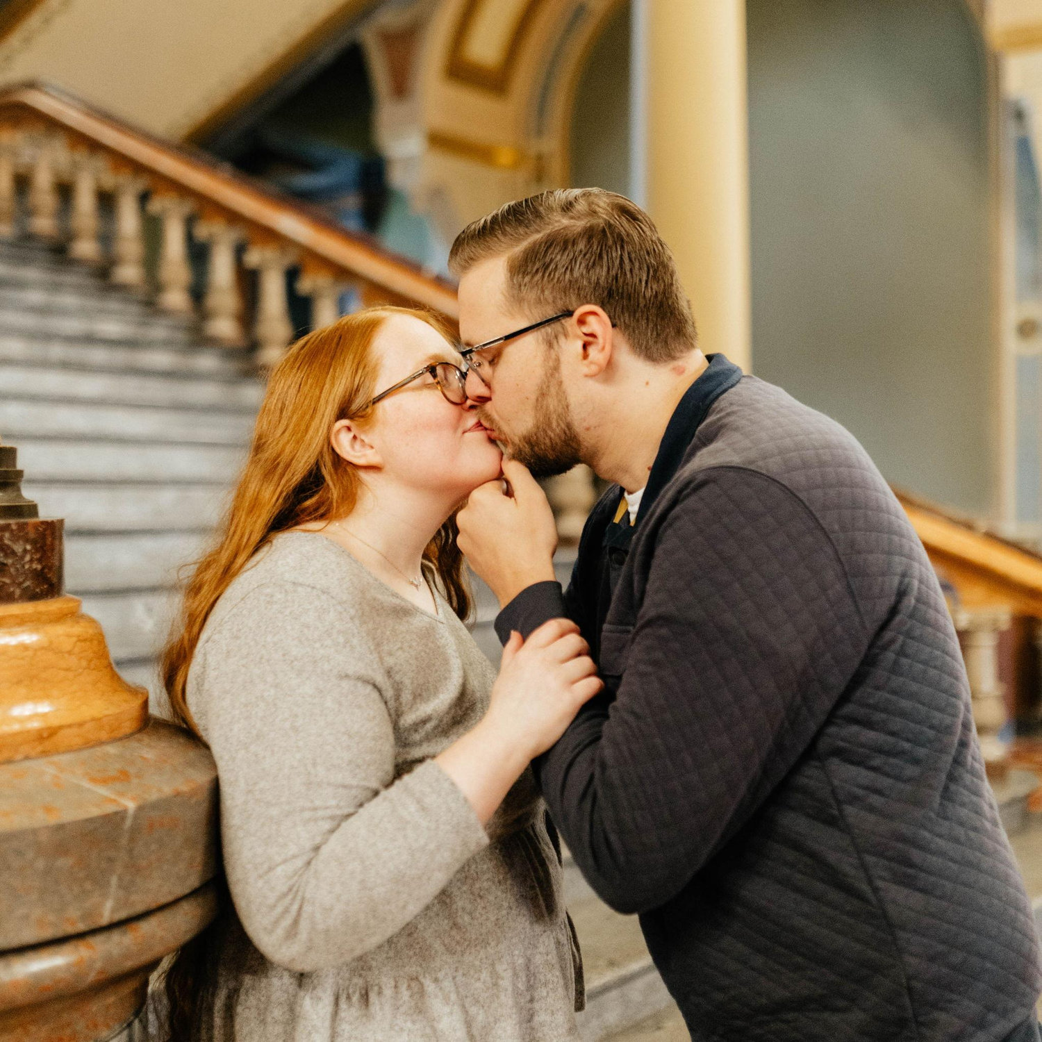 Our Engagement Photos at the Iowa State Capitol! -Courtesy of Peridot & Lace ❤️