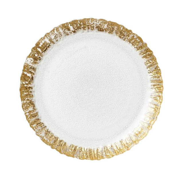 Rufolo Glass - Gold Salad Plate