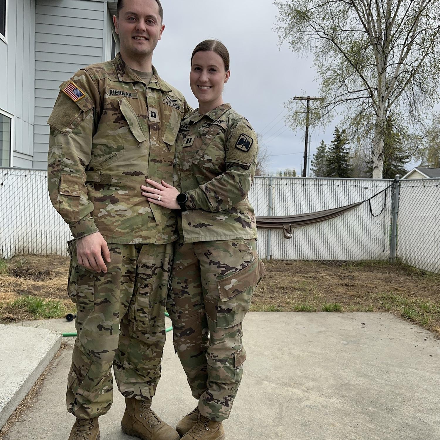 Marissa’s last day in the Army - last day for “Captain Kiernan x2”!