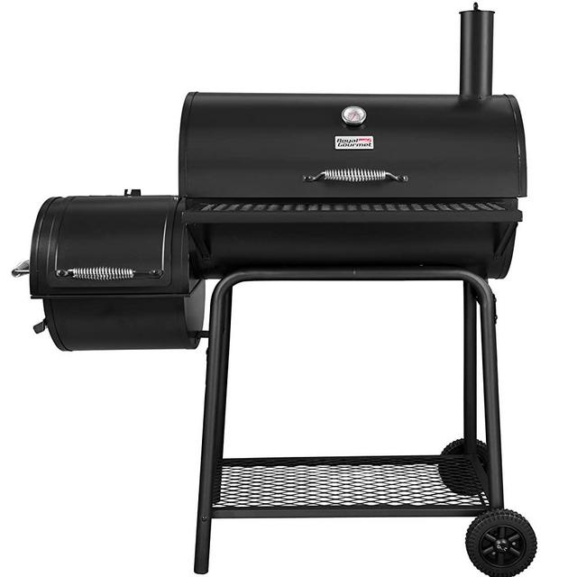 Royal Gourmet CC1830F Charcoal Grill with Offset Smoker, Black