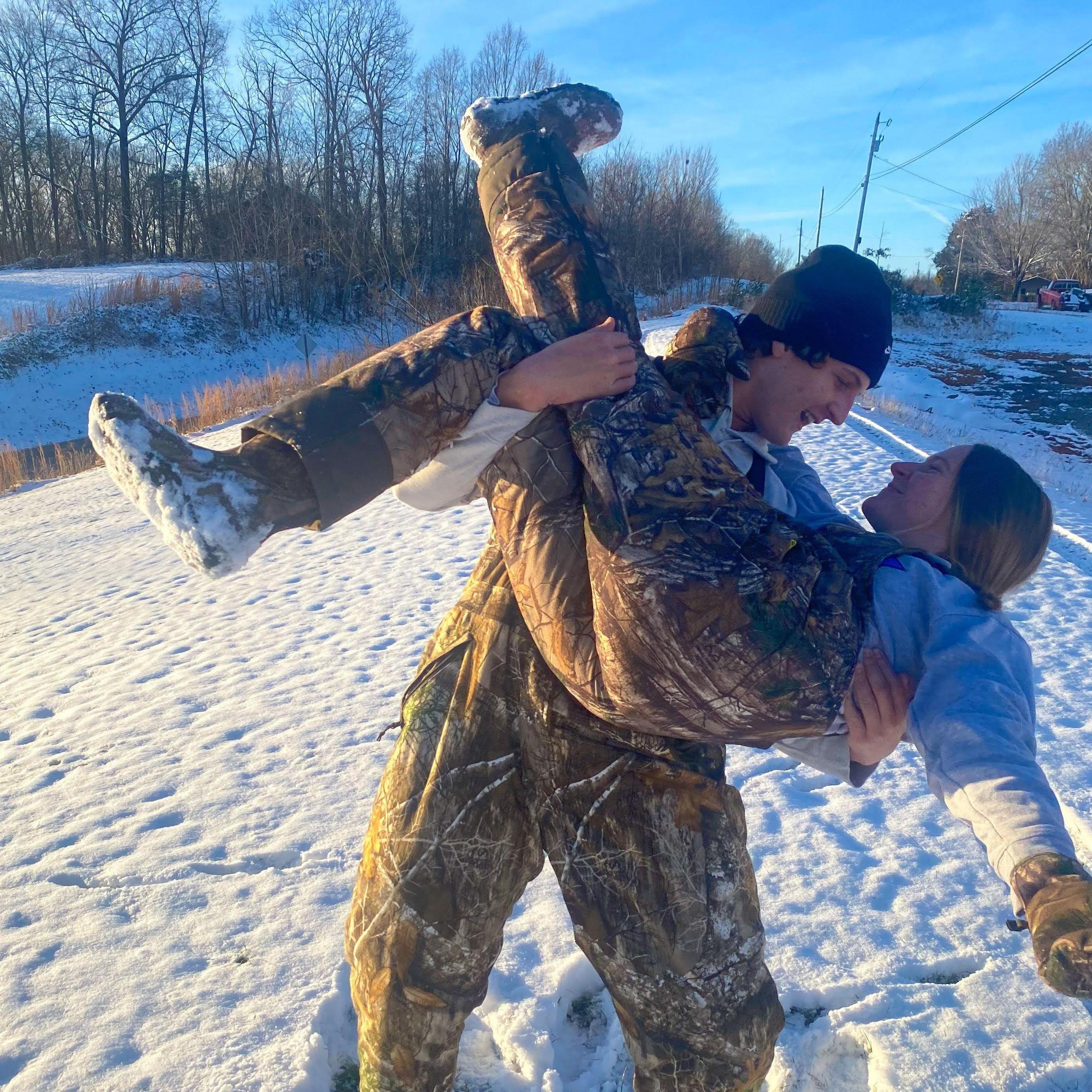 One of my favorite pictures of us on a very rare (for Tennessee) snow day.