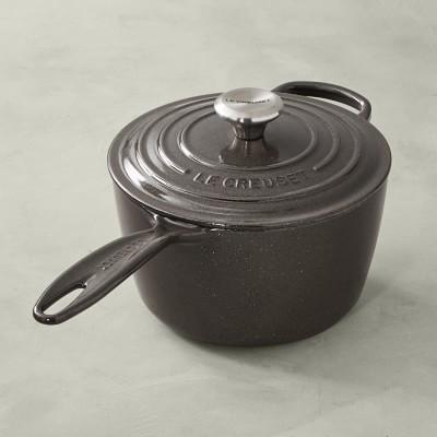 Le Creuset Signature Cast-Iron Saucepan, 2 1/2-Qt., Midnight Grey