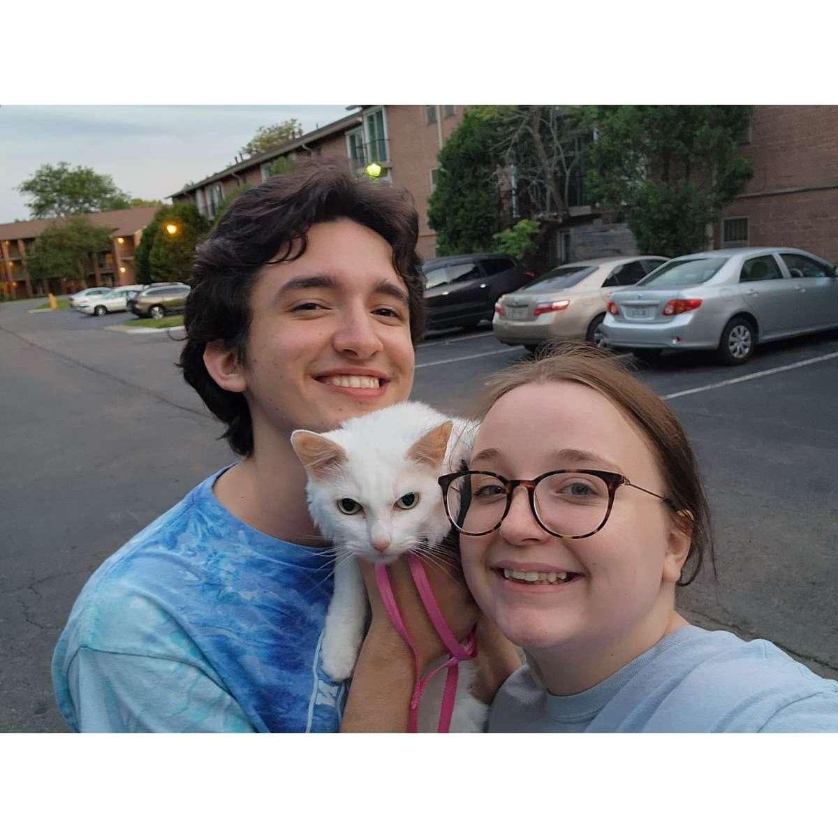 walks with the binker butts!